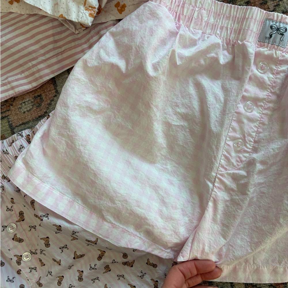 Women’s Cotton poplin pajama shorts - Picture 4 of 5